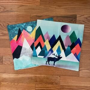 Elisabeth Fredriksson Square Pillow Covers 2 Pack Multicolor 17.5x17 inches